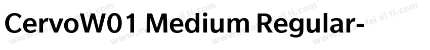 CervoW01 Medium Regular字体转换